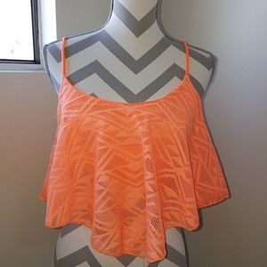 Orange crop top